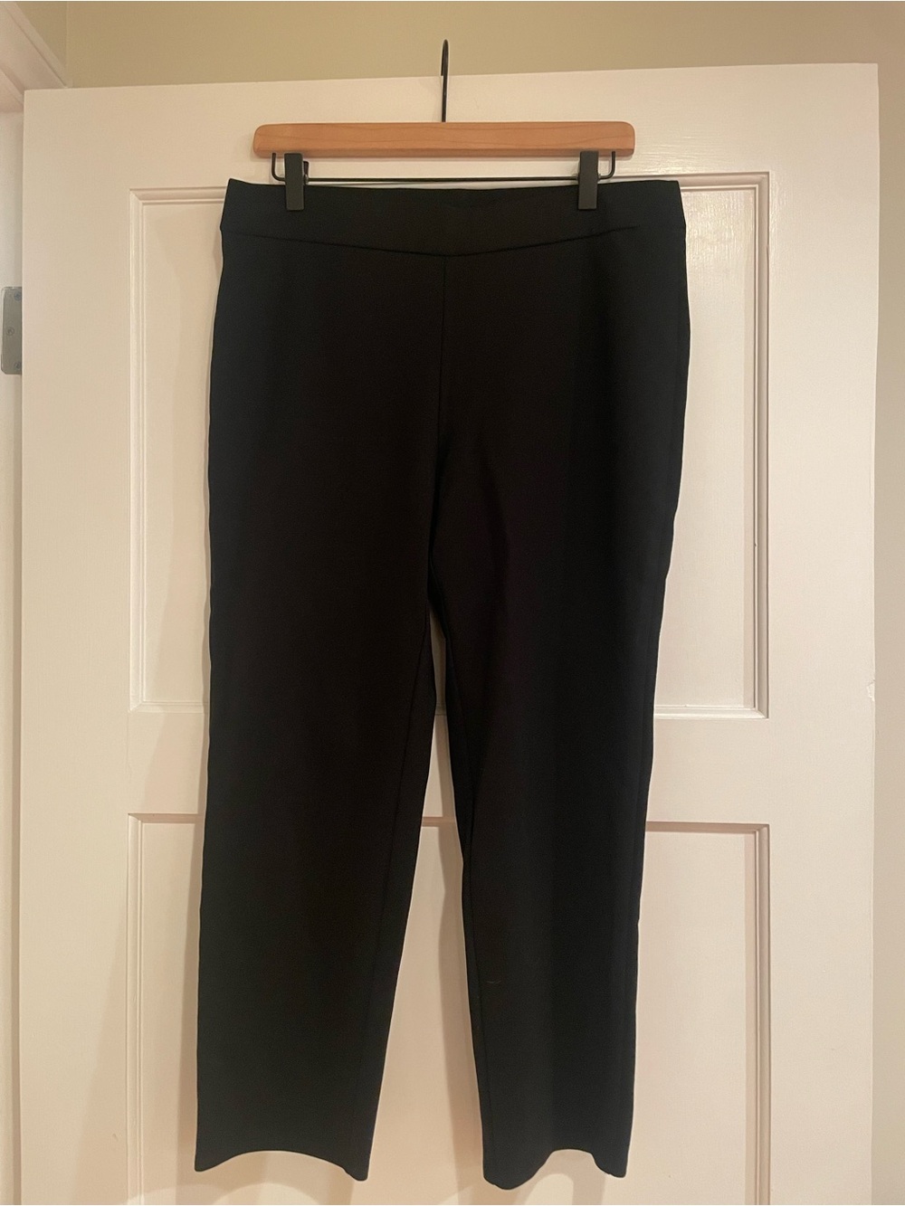 Eileen Fisher Black Straight-Leg pants Sz PL